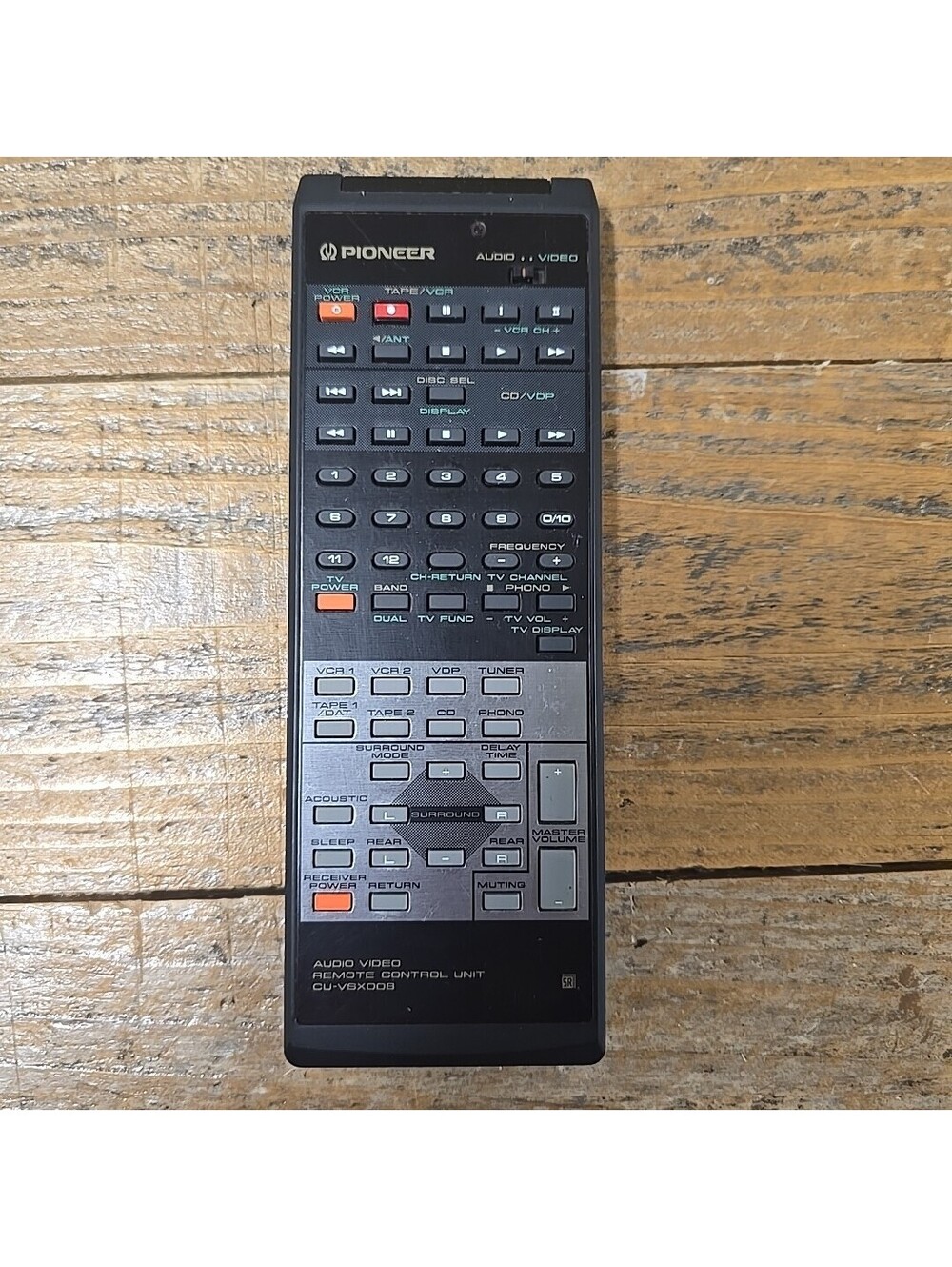Genuine Pioneer CU-VSX008 Audio/Video Remote Control in Black Original